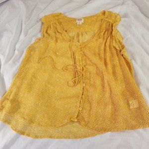 Mossimo Semi-Sheer Button Down Top